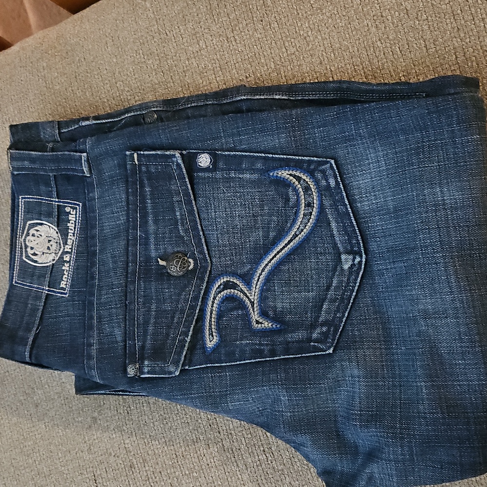 Rock & Republic Dark Wash Slim Jeans